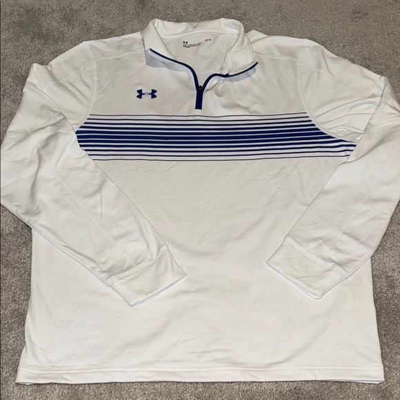 Under Armour Other - Under Armour White and Blue Lightweight Jacket